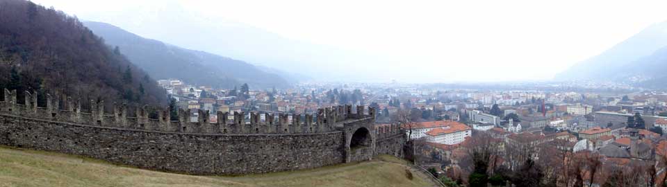 Vista su Bellinzona