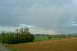 Ein Regenbogen auf dem Weg zu Ferris  - ein Glücksbringer?